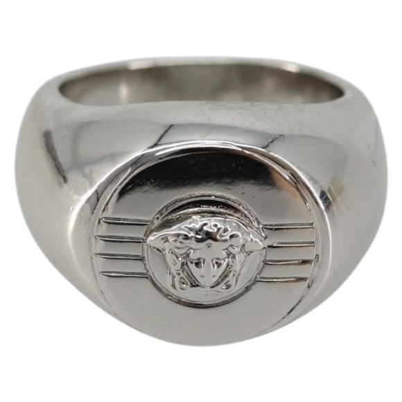 Gianni Versace Ring metal Silver Auth bs35090