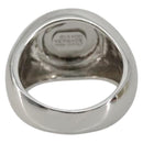 Gianni Versace Ring metal Silver Auth bs35090-3