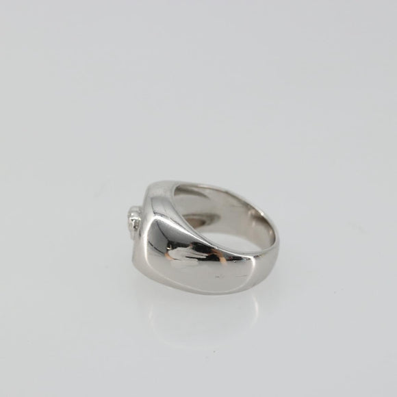Gianni Versace Ring metal Silver Auth bs35090