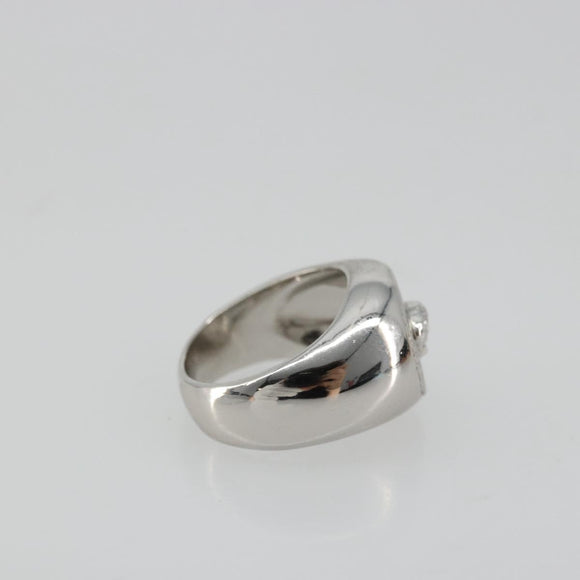 Gianni Versace Ring metal Silver Auth bs35090