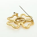 CHANEL Brooch metal Gold Tone CC Auth bs35091M-15