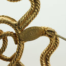 CHANEL Brooch metal Gold Tone CC Auth bs35091M-12