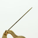 CHANEL Brooch metal Gold Tone CC Auth bs35091M-11