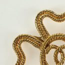 CHANEL Brooch metal Gold Tone CC Auth bs35091M-2