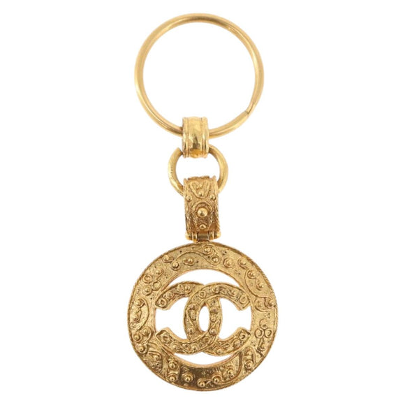 CHANEL Sleuteletui metaal Goud CC Auth bs35092M