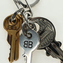 BALENCIAGA Old School Pierce metal Silver Gold Auth bs35093SAM-5
