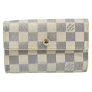LOUIS VUITTON Damier Azur Portefeuille Alexandra Wallet Damier Azur Auth bs35094-13