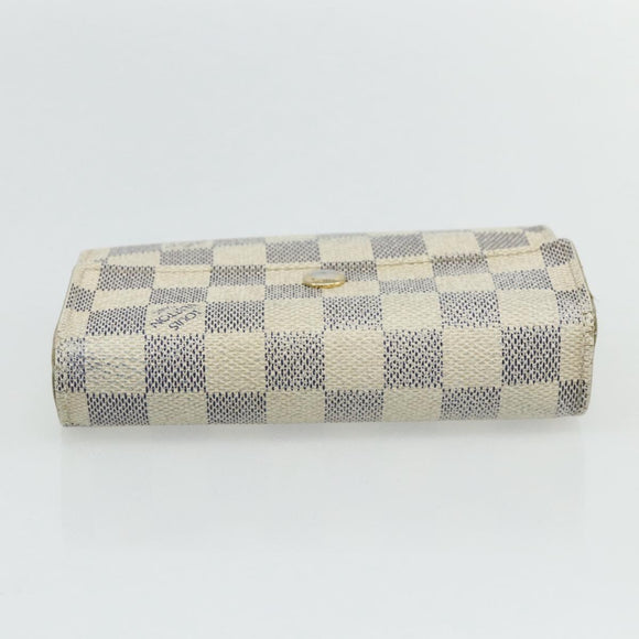 LOUIS VUITTON Damier Azur Portefeuille Alexandra Wallet Damier Azur Auth bs35094