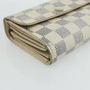 LOUIS VUITTON Damier Azur Portefeuille Alexandra Wallet Damier Azur Auth bs35094-14