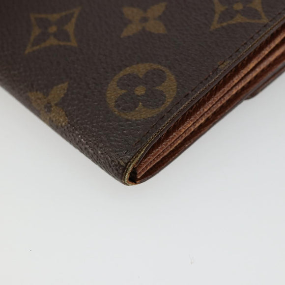 LOUIS VUITTON Monogram Portefeuille Credit Wallet Monogram M61723 Auth bs35095