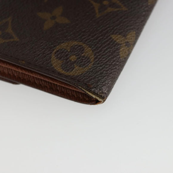 LOUIS VUITTON Monogram Portefeuille Credit Wallet Monogram M61723 Auth bs35095