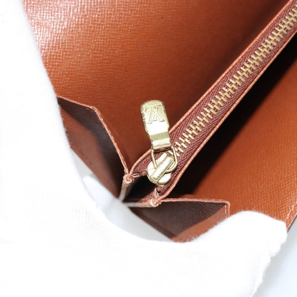 LOUIS VUITTON Monogram Portefeuille Credit Wallet Monogram M61723 Auth bs35095