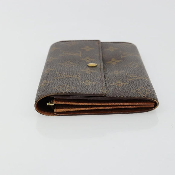 LOUIS VUITTON Monogram Portefeuille Credit Wallet Monogram M61723 Auth bs35095