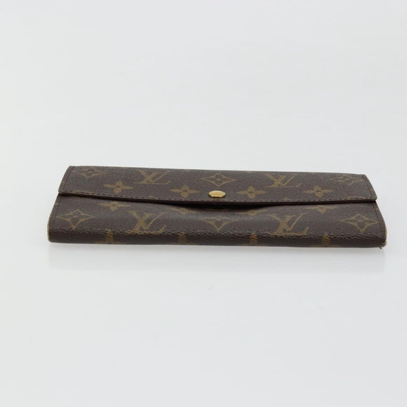 LOUIS VUITTON Monogram Portefeuille Credit Wallet Monogram M61723 Auth bs35095