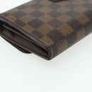 LOUIS VUITTON Damier Ebene Portefeuille Sistina Long Wallet N61747 Auth bs35096-16