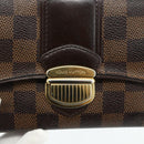 LOUIS VUITTON Damier Ebene Portefeuille Sistina Long Wallet N61747 Auth bs35096-8