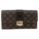 LOUIS VUITTON Damier Ebene Portefeuille Sistina Long Wallet N61747 Auth bs35096-13