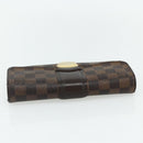 LOUIS VUITTON Damier Ebene Portefeuille Sistina Long Wallet N61747 Auth bs35096-5