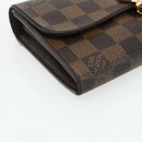 LOUIS VUITTON Damier Ebene Portefeuille Sistina Long Wallet N61747 Auth bs35096-14