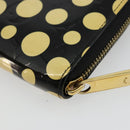 LOUIS VUITTON Vernis Yayoi Kusama Zippy Wallet White Black M91573 Auth bs35097A-15