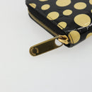 LOUIS VUITTON Vernis Yayoi Kusama Zippy Wallet White Black M91573 Auth bs35097A-8