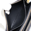 LOUIS VUITTON Vernis Yayoi Kusama Zippy Wallet White Black M91573 Auth bs35097A-17