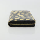 LOUIS VUITTON Vernis Yayoi Kusama Zippy Wallet White Black M91573 Auth bs35097A-3