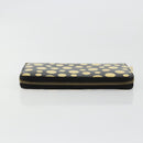 LOUIS VUITTON Vernis Yayoi Kusama Zippy Wallet White Black M91573 Auth bs35097A-5