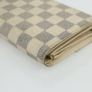 LOUIS VUITTON Damier Azur Portefeuille Alexandra Wallet Damier Azur Auth bs35098-15