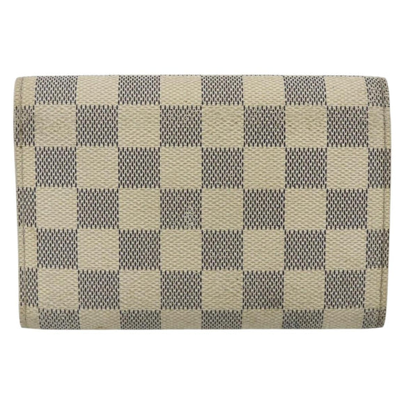 LOUIS VUITTON Damier Azur Portefeuille Alexandra Wallet Damier Azur Auth bs35098