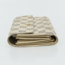LOUIS VUITTON Damier Azur Portefeuille Alexandra Wallet Damier Azur Auth bs35098-3