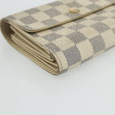 LOUIS VUITTON Damier Azur Portefeuille Alexandra Wallet Damier Azur Auth bs35098-14