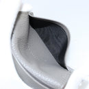 SAINT LAURENT Key Case Leather Gray Silver Auth bs35102-20