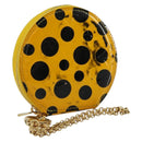 LOUIS VUITTON Vernis Porte Monnaie Chapo Purse Yellow M91569 LV Auth bs35103-1