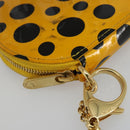 LOUIS VUITTON Vernis Porte Monnaie Chapo Purse Yellow M91569 LV Auth bs35103-14