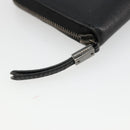 BURBERRY Long Wallet Leather Black Auth bs35104-12