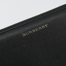 BURBERRY Long Wallet Leather Black Auth bs35104-13