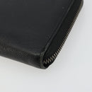 BURBERRY Long Wallet Leather Black Auth bs35104-8