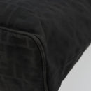 FENDI Zucca Canvas Tote Bag Black Silver Auth bs35105-16