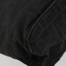 FENDI Zucca Canvas Tote Bag Black Silver Auth bs35105-17
