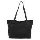 FENDI Zucca Canvas Tote Bag Black Silver Auth bs35105-2