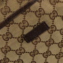 GUCCI GG Canvas Shoulder Bag Beige Silver 122791 Auth bs35106-18