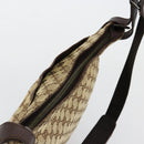 GUCCI GG Canvas Shoulder Bag Beige Silver 122791 Auth bs35106-6