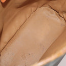 CELINE Macadam Canvas C Sulky Shoulder Bag PVC Leather 3 Set Brown Auth bs35107-17