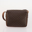 CELINE Macadam Canvas C Sulky Shoulder Bag PVC Leather 3 Set Brown Auth bs35107-19