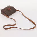 CELINE Macadam Canvas C Sulky Shoulder Bag PVC Leather 3 Set Brown Auth bs35107-21