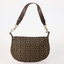 CELINE Macadam Canvas C Sulky Shoulder Bag PVC Leather 3 Set Brown Auth bs35107-3