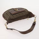 CELINE Macadam Canvas C Sulky Shoulder Bag PVC Leather 3 Set Brown Auth bs35107-5