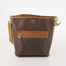 CELINE Macadam Canvas C Sulky Shoulder Bag PVC Leather 3 Set Brown Auth bs35107-9