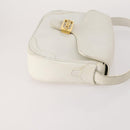 CELINE Macadam Canvas C Sulky Bag PVC Leather 3 Set Beige White Auth bs35108-4